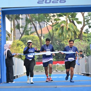 Race photo from KEMLU RUN 2026