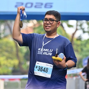 Race photo from KEMLU RUN 2026