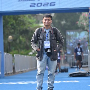 Race photo from KEMLU RUN 2026