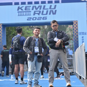 Race photo from KEMLU RUN 2026