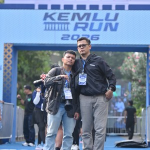 Race photo from KEMLU RUN 2026