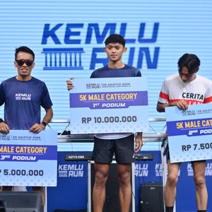 Race photo from KEMLU RUN 2026