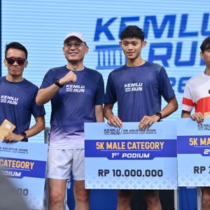Race photo from KEMLU RUN 2026