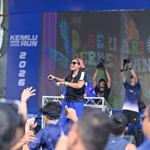 Race photo from KEMLU RUN 2026
