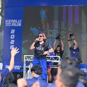 Race photo from KEMLU RUN 2026