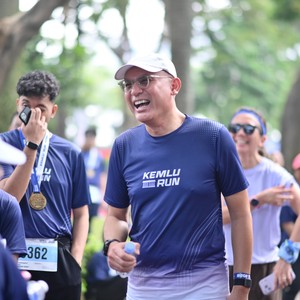 Race photo from KEMLU RUN 2026