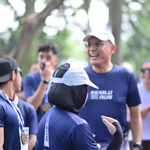 Race photo from KEMLU RUN 2026