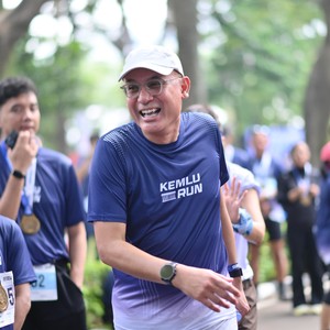 Race photo from KEMLU RUN 2026