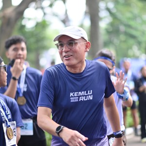 Race photo from KEMLU RUN 2026