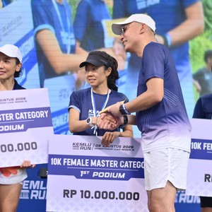 Race photo from KEMLU RUN 2026