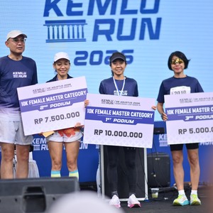 Race photo from KEMLU RUN 2026