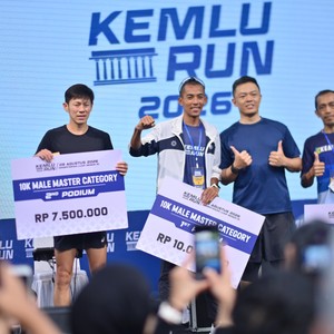 Race photo from KEMLU RUN 2026