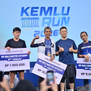 Race photo from KEMLU RUN 2026