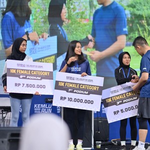 Race photo from KEMLU RUN 2026
