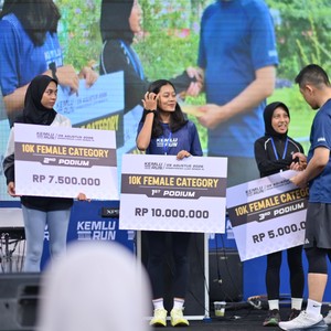 Race photo from KEMLU RUN 2026