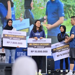 Race photo from KEMLU RUN 2026