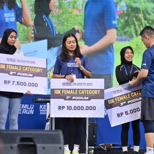 Race photo from KEMLU RUN 2026