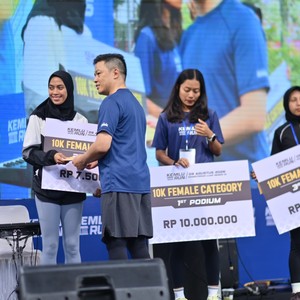 Race photo from KEMLU RUN 2026