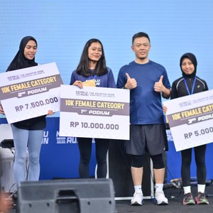 Race photo from KEMLU RUN 2026