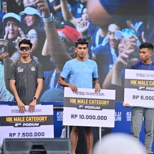 Race photo from KEMLU RUN 2026