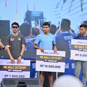 Race photo from KEMLU RUN 2026