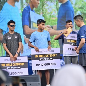 Race photo from KEMLU RUN 2026