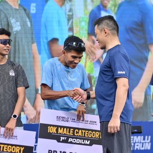 Race photo from KEMLU RUN 2026