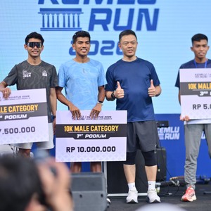 Race photo from KEMLU RUN 2026