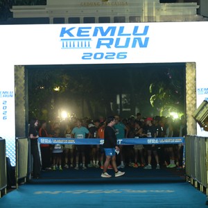 Race photo from KEMLU RUN 2026