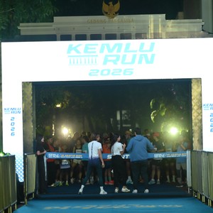 Race photo from KEMLU RUN 2026