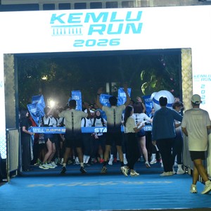 Race photo from KEMLU RUN 2026