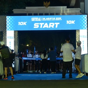 Race photo from KEMLU RUN 2026