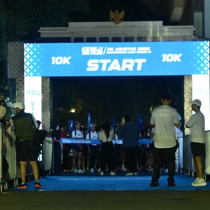 Race photo from KEMLU RUN 2026