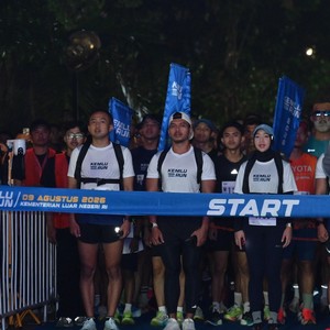 Race photo from KEMLU RUN 2026
