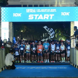 Race photo from KEMLU RUN 2026