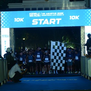 Race photo from KEMLU RUN 2026