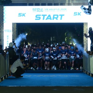 Race photo from KEMLU RUN 2026