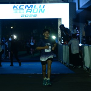 Race photo from KEMLU RUN 2026