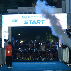 Race photo from KEMLU RUN 2026