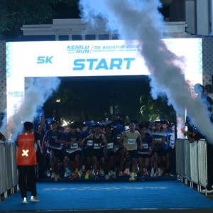Race photo from KEMLU RUN 2026