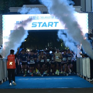 Race photo from KEMLU RUN 2026
