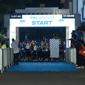 Race photo from KEMLU RUN 2026