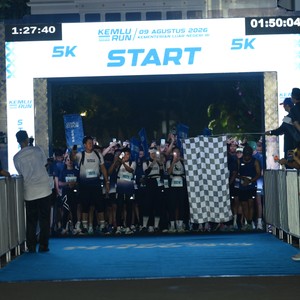 Race photo from KEMLU RUN 2026