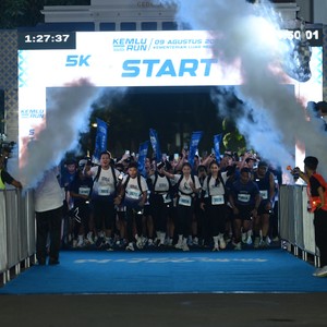 Race photo from KEMLU RUN 2026