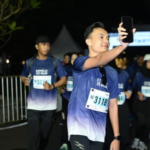 Race photo from KEMLU RUN 2026