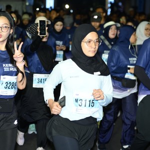 Race photo from KEMLU RUN 2026