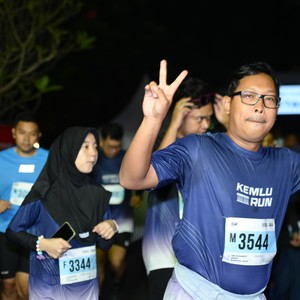 Race photo from KEMLU RUN 2026