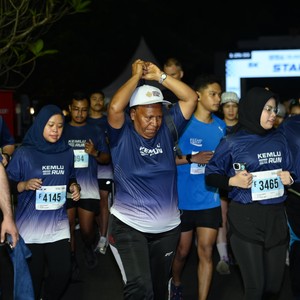 Race photo from KEMLU RUN 2026