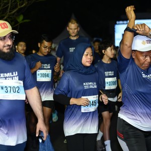 Race photo from KEMLU RUN 2026
