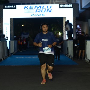 Race photo from KEMLU RUN 2026